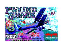 Title screen of Flying Shark on the Amstrad CPC.