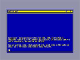 Title screen of Forestland on the Amstrad CPC.