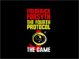 Title screen of Fourth Protocol, The on the Amstrad CPC.