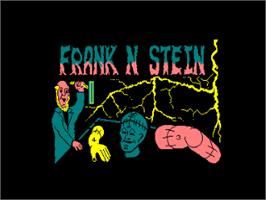 Title screen of Frank N Stein on the Amstrad CPC.