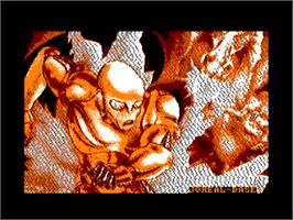 Title screen of Frontiers on the Amstrad CPC.