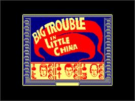 Title screen of Fugitif: Les Aventures de Jack Bludfield - Part 1 on the Amstrad CPC.