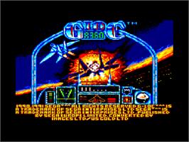 Title screen of G-Loc R360 on the Amstrad CPC.