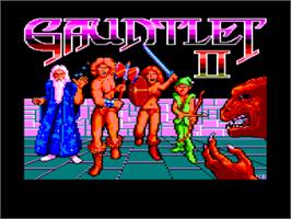 Title screen of Gauntlet 2 on the Amstrad CPC.