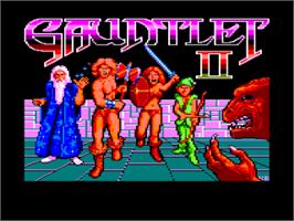 Title screen of Gauntlet II on the Amstrad CPC.