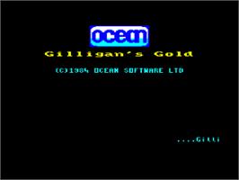 Title screen of Gilligan's Gold on the Amstrad CPC.