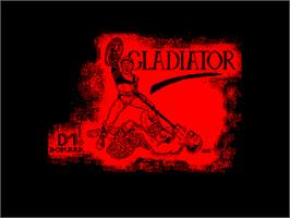 Title screen of Gladiator on the Amstrad CPC.