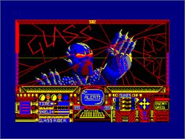 Title screen of Glass on the Amstrad CPC.
