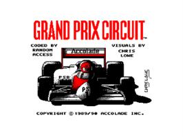 Title screen of Grand Prix Circuit on the Amstrad CPC.