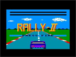 Title screen of Grand Prix Rally II on the Amstrad CPC.