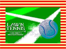 Title screen of Grand Prix Tennis on the Amstrad CPC.