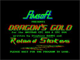 Title screen of Granny's Garden on the Amstrad CPC.