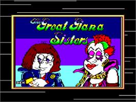 Title screen of Great Giana Sisters, The on the Amstrad CPC.