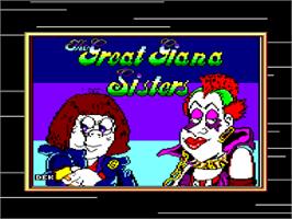 Title screen of Great Giana Sisters on the Amstrad CPC.