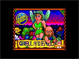 Title screen of Grell and Fella on the Amstrad CPC.