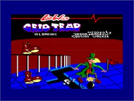 Title screen of Grid Trap on the Amstrad CPC.
