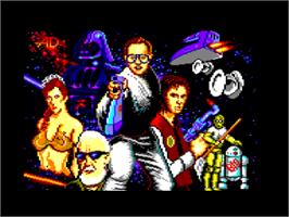 Title screen of Guerra De Las Vajillas, La on the Amstrad CPC.