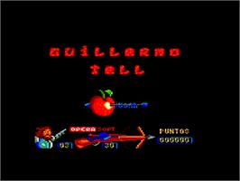 Title screen of Guillermo Tell on the Amstrad CPC.