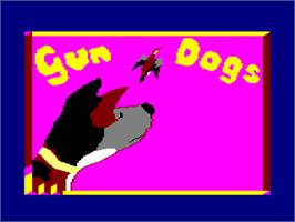 Title screen of Gun Dogs on the Amstrad CPC.