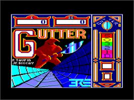 Title screen of Gutter on the Amstrad CPC.