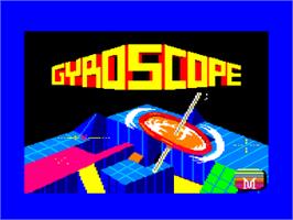 Title screen of Gyroscope on the Amstrad CPC.