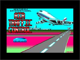 Title screen of Heathrow International Air Traffic Control on the Amstrad CPC.