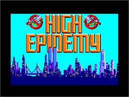 Title screen of High Epidemy on the Amstrad CPC.