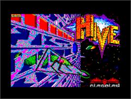 Title screen of Hive on the Amstrad CPC.