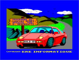 Title screen of Hold-Up on the Amstrad CPC.