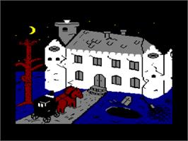Title screen of House Of Usher on the Amstrad CPC.