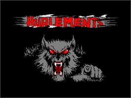 Title screen of Hurlements on the Amstrad CPC.