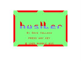 Title screen of Hustler on the Amstrad CPC.