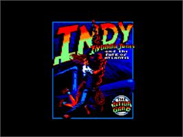 Title screen of Indiana Jones and the Fate of Atlantis on the Amstrad CPC.