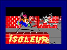 Title screen of Isoleur on the Amstrad CPC.