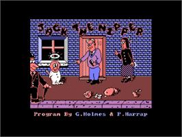 Title screen of Jack The Ripper on the Amstrad CPC.
