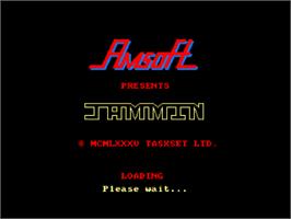 Title screen of Jammin' on the Amstrad CPC.