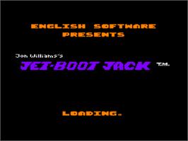 Title screen of Jet Boot Jack on the Amstrad CPC.