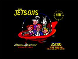 Title screen of Jetsons on the Amstrad CPC.