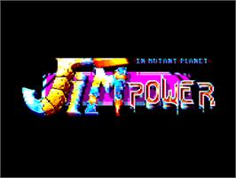 Title screen of Jim Power in 