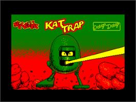 Title screen of Kat Trap - Planet of the Cat-Men on the Amstrad CPC.