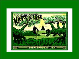 Title screen of Kentilla on the Amstrad CPC.