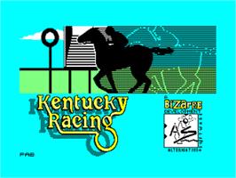 Title screen of Kentucky Racing on the Amstrad CPC.