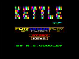 Title screen of Kettle on the Amstrad CPC.