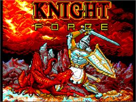 Title screen of Knight Force on the Amstrad CPC.