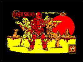 Title screen of Laser Squad on the Amstrad CPC.