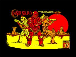Title screen of Laser Squad on the Amstrad CPC.