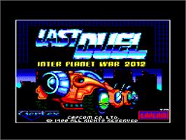 Title screen of Last Duel on the Amstrad CPC.