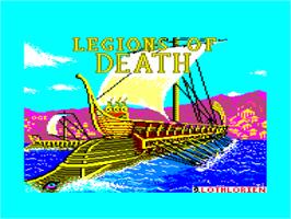 Title screen of Legions Of Death on the Amstrad CPC.