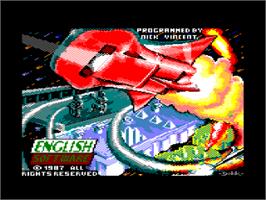 Title screen of Leviathan on the Amstrad CPC.