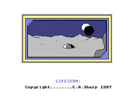 Title screen of Life-Term on the Amstrad CPC.
